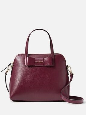 KATE SPADE ♠️ New York 🍒 CHERRYWOOD 🍒 MAISE MATTHEWS STREET SATCHEL BAG🌟EUC🌟